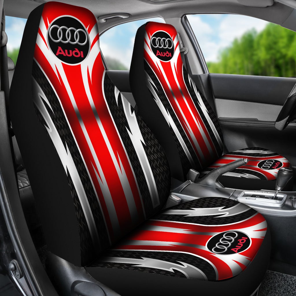 2 Front Audi Seat Covers Red