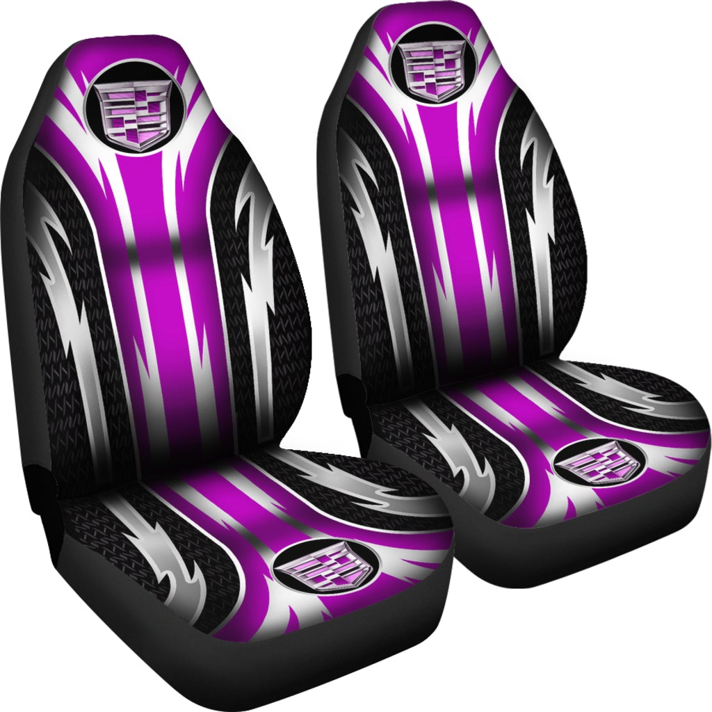 2 Front Cadillac Seat Covers Pink