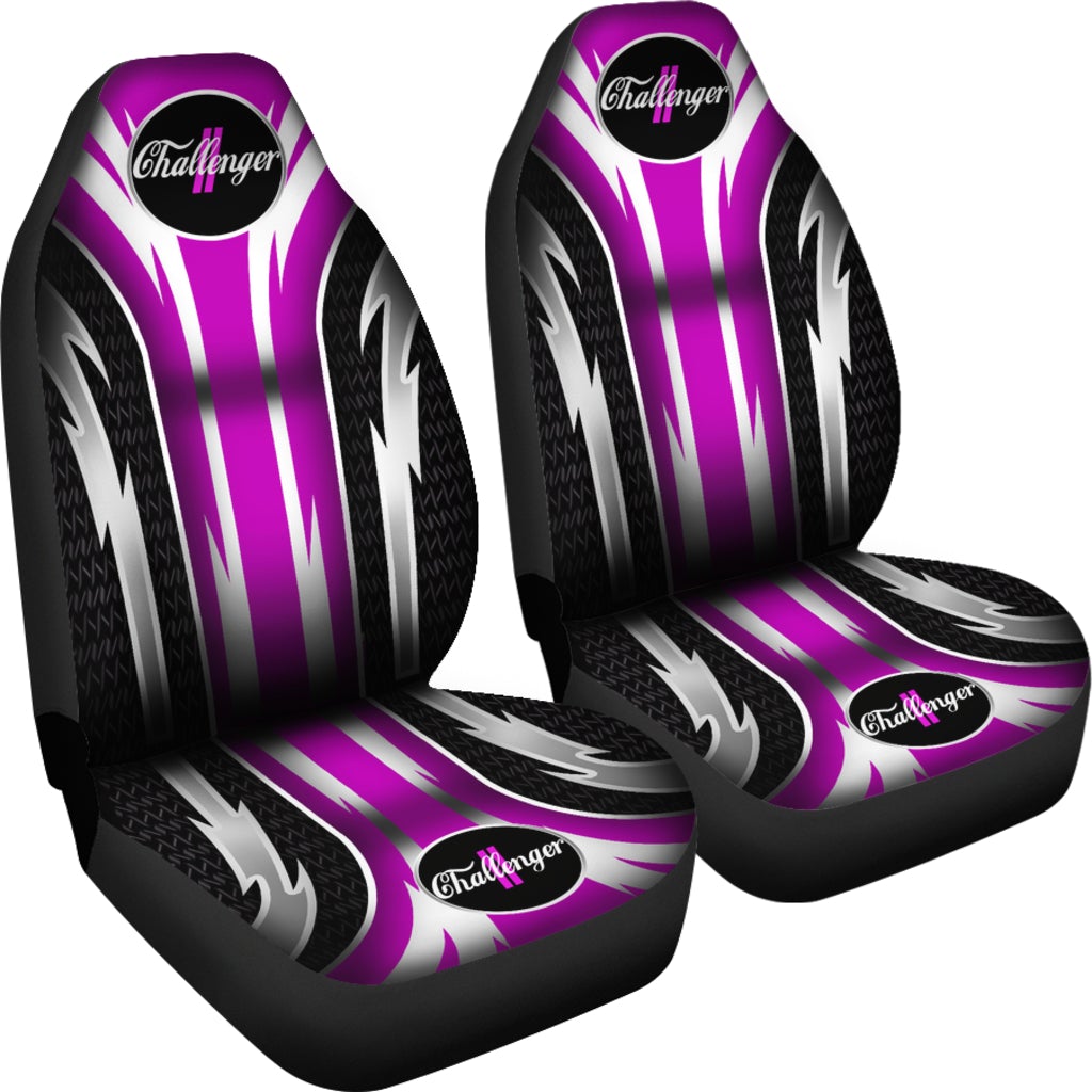 2 Front Dodge Challenger Seat Covers Pink