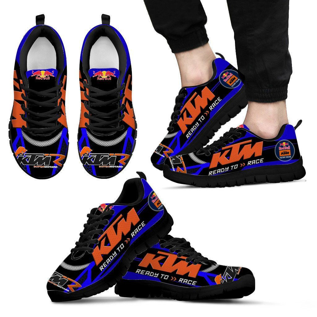 3D Printed  KTM Racing  Sneakers Ver 1 For Men & Women (Blue)
