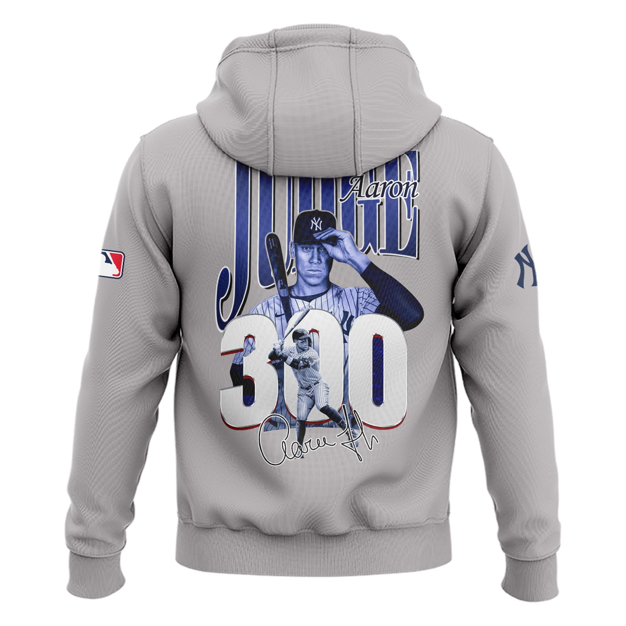 Aaron Judge Signature No300 for No99 Limited Hoodie Gray