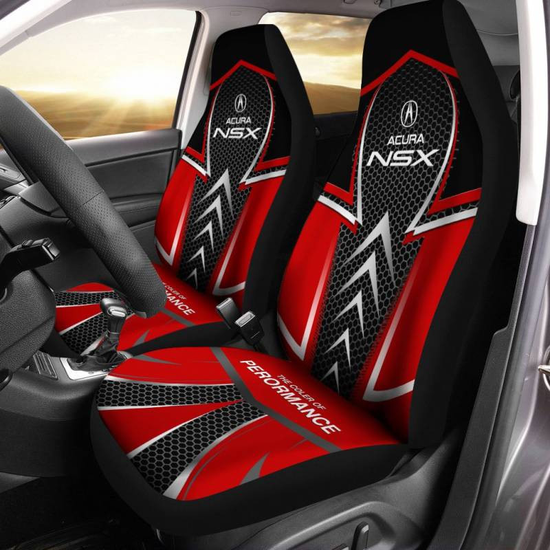 Acura NSX VTH Car Seat Cover (Set of 2) Ver 1 (Red)