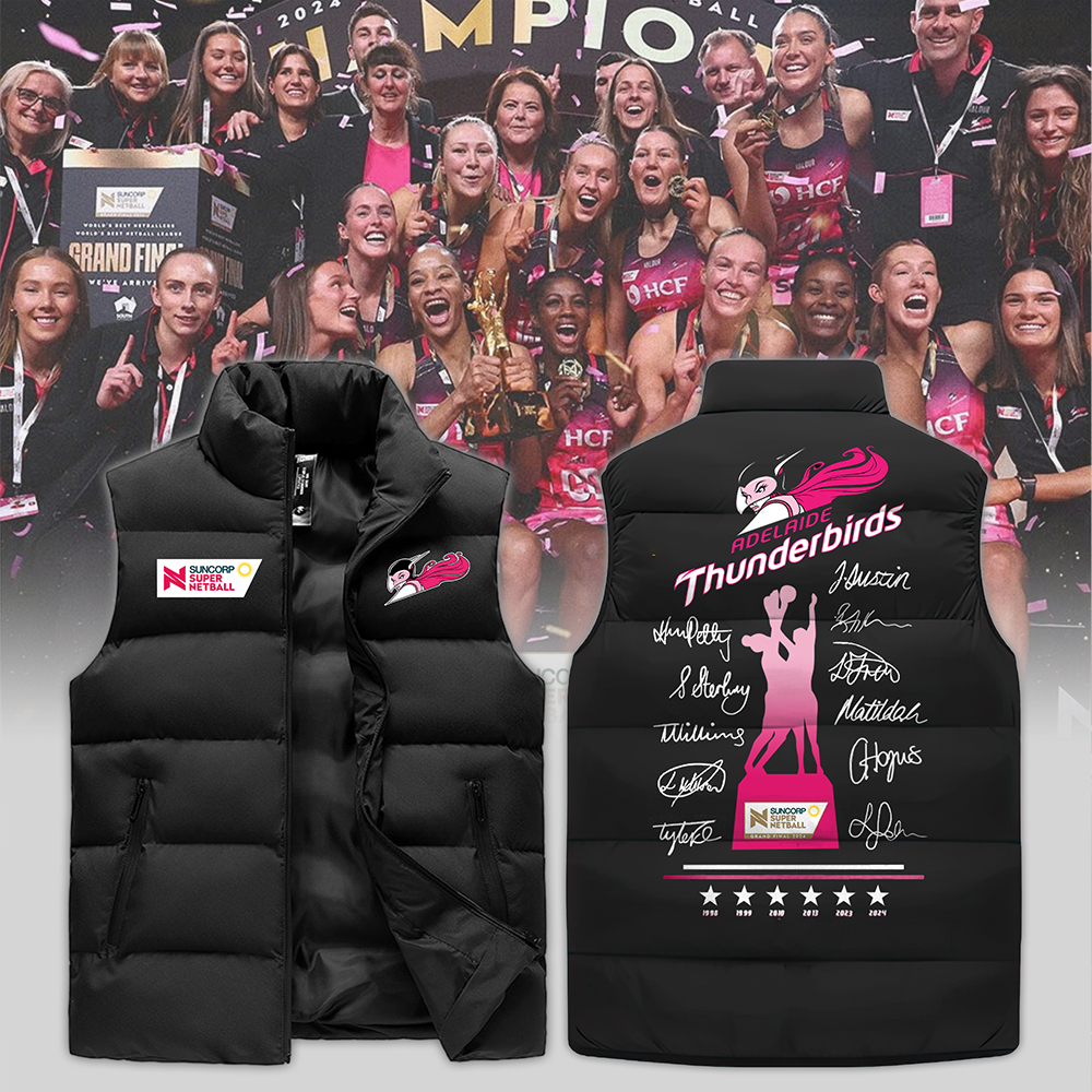 Adelaide Thunderbirds Champions  2D Cotton Vest  2