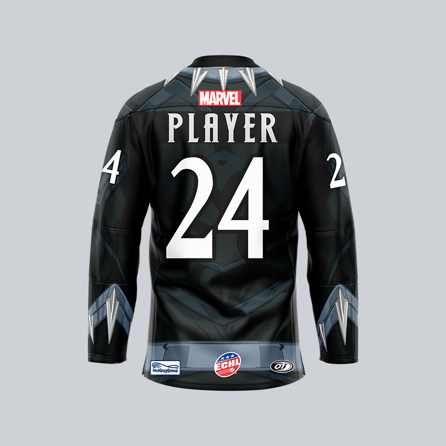 Adirondack Thunder x Marvel Super Hero Night Jersey