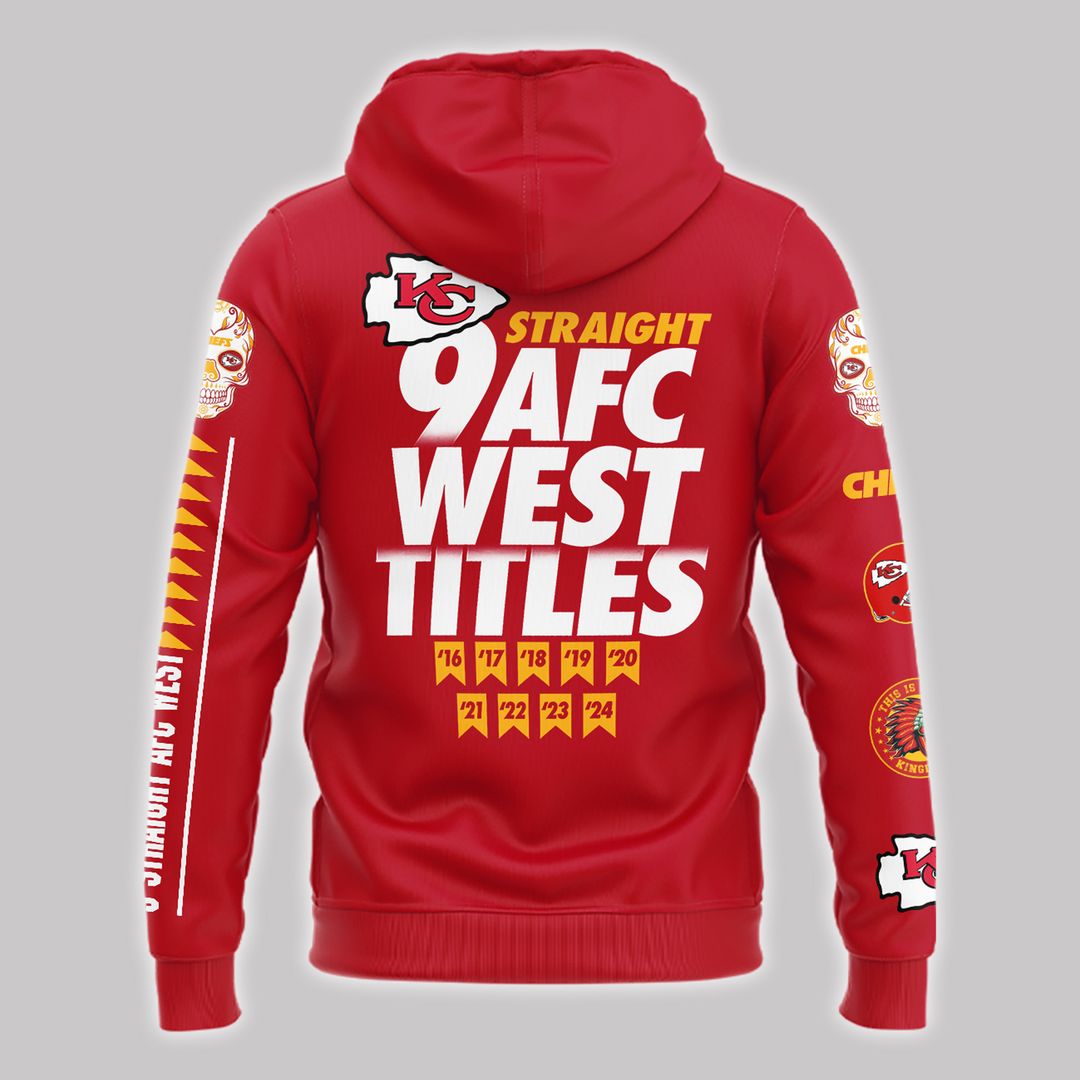 AFC WEST CHAMPIONS Kansas City Chiefs Hoodie