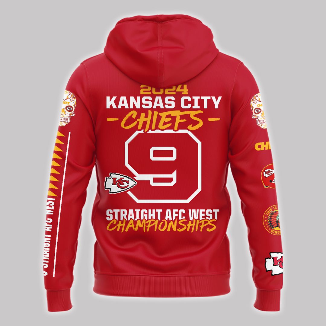 AFC WEST CHAMPIONS Kansas City Chiefs Hoodie