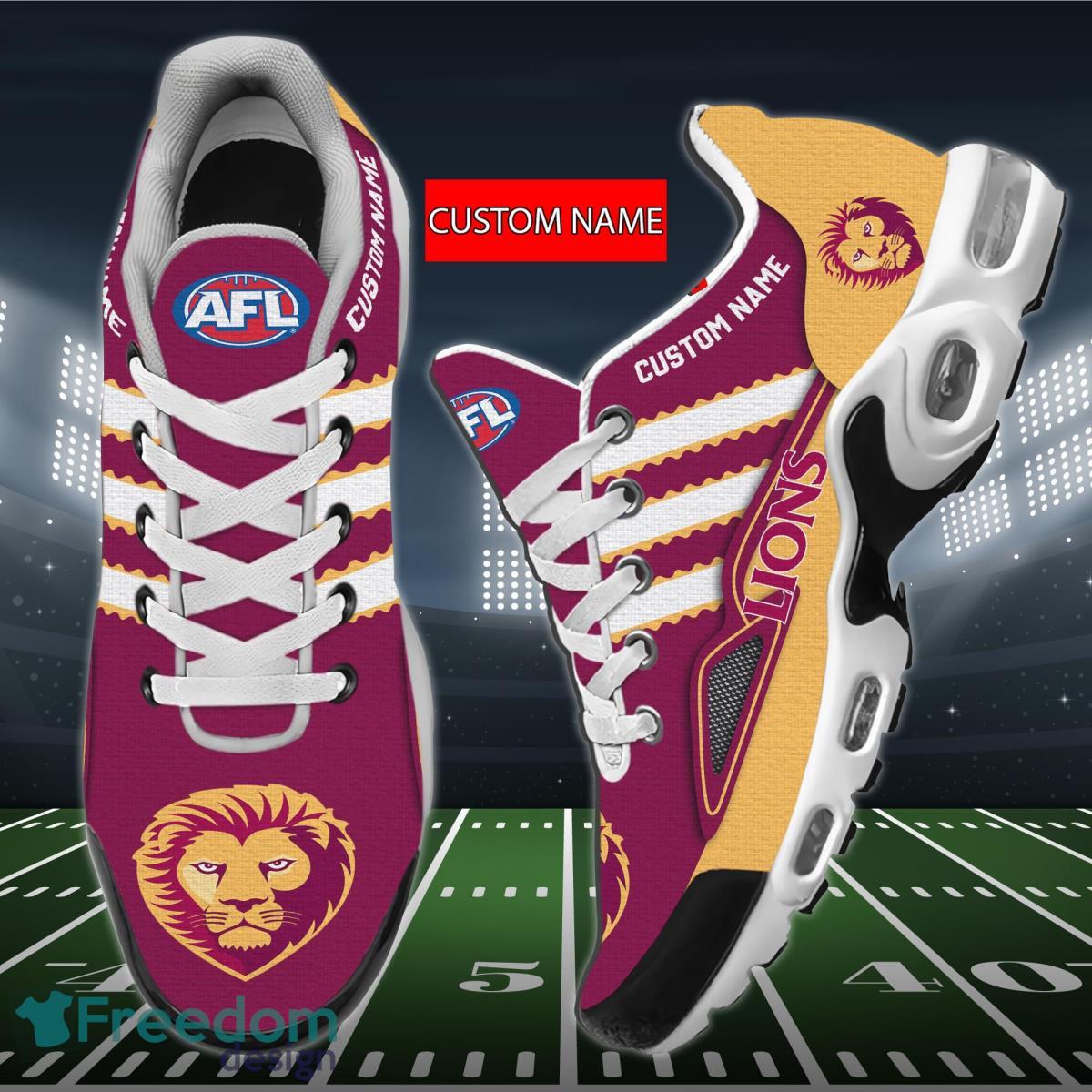 AFL Brisbane Lions Personalized Name Air Cushion Sports Shoes Sneaker KLTNS220496