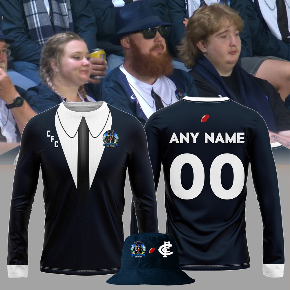 AFL Carlton Blues & The Blues Brothers Long Sleeve Edition-SP12032401ID10DS10