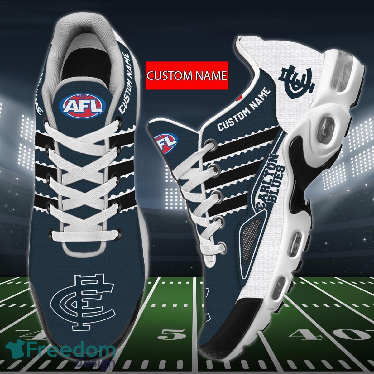 AFL Carlton Blues Personalized Name Air Cushion Sports Shoes Sneaker KLTNS220497
