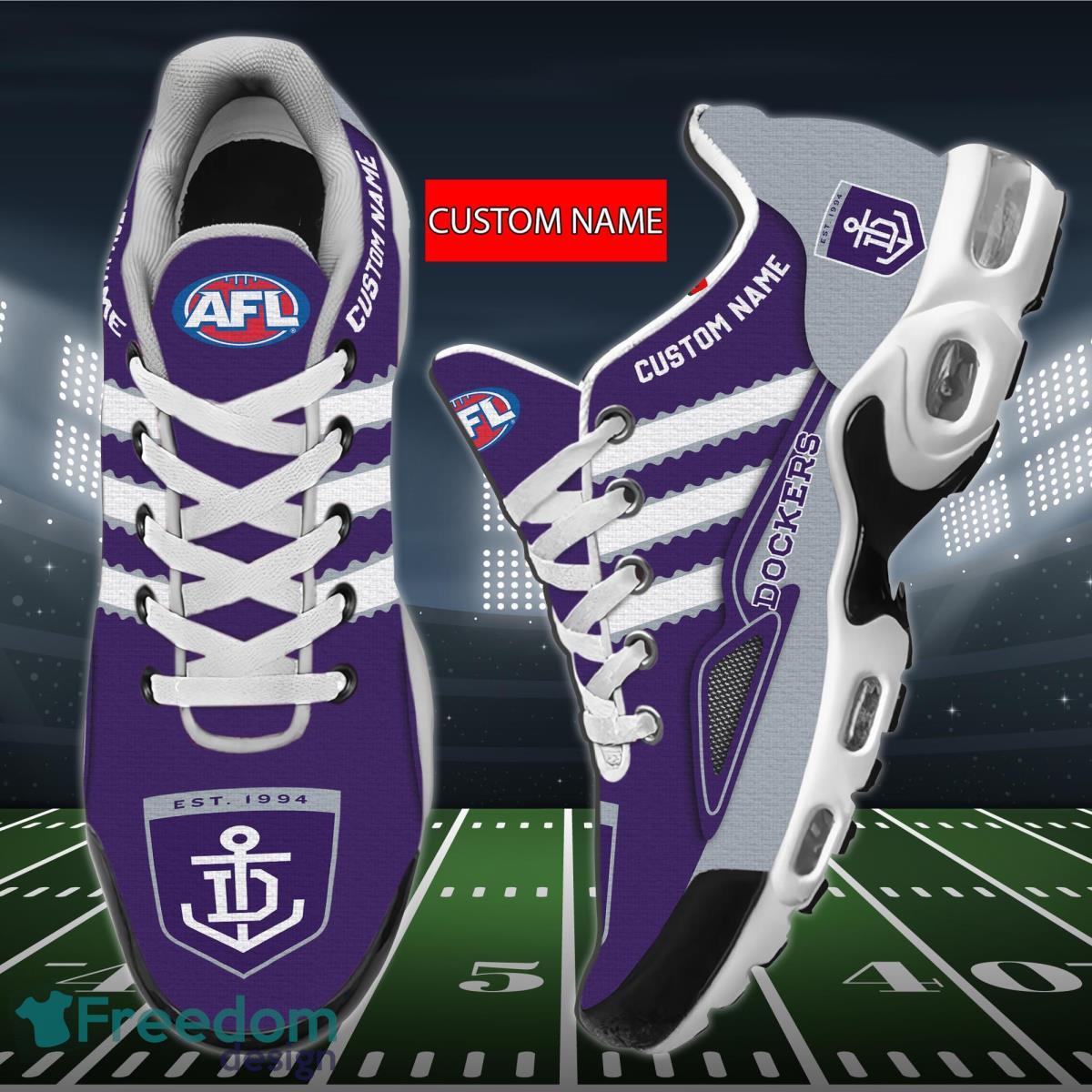 AFL Fremantle Dockers Personalized Name Air Cushion Sports Shoes Sneaker KLTNS220500