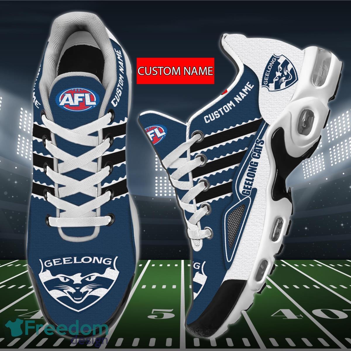 AFL Geelong Cats Personalized Name Air Cushion Sports Shoes Sneaker KLTNS220501