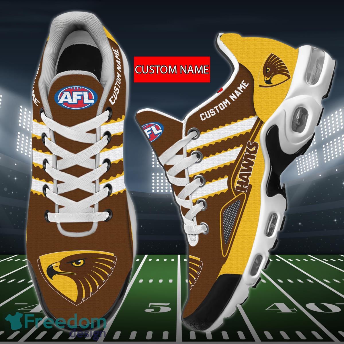 AFL Hawthorn Hawks Personalized Name Air Cushion Sports Shoes Sneaker KLTNS220504