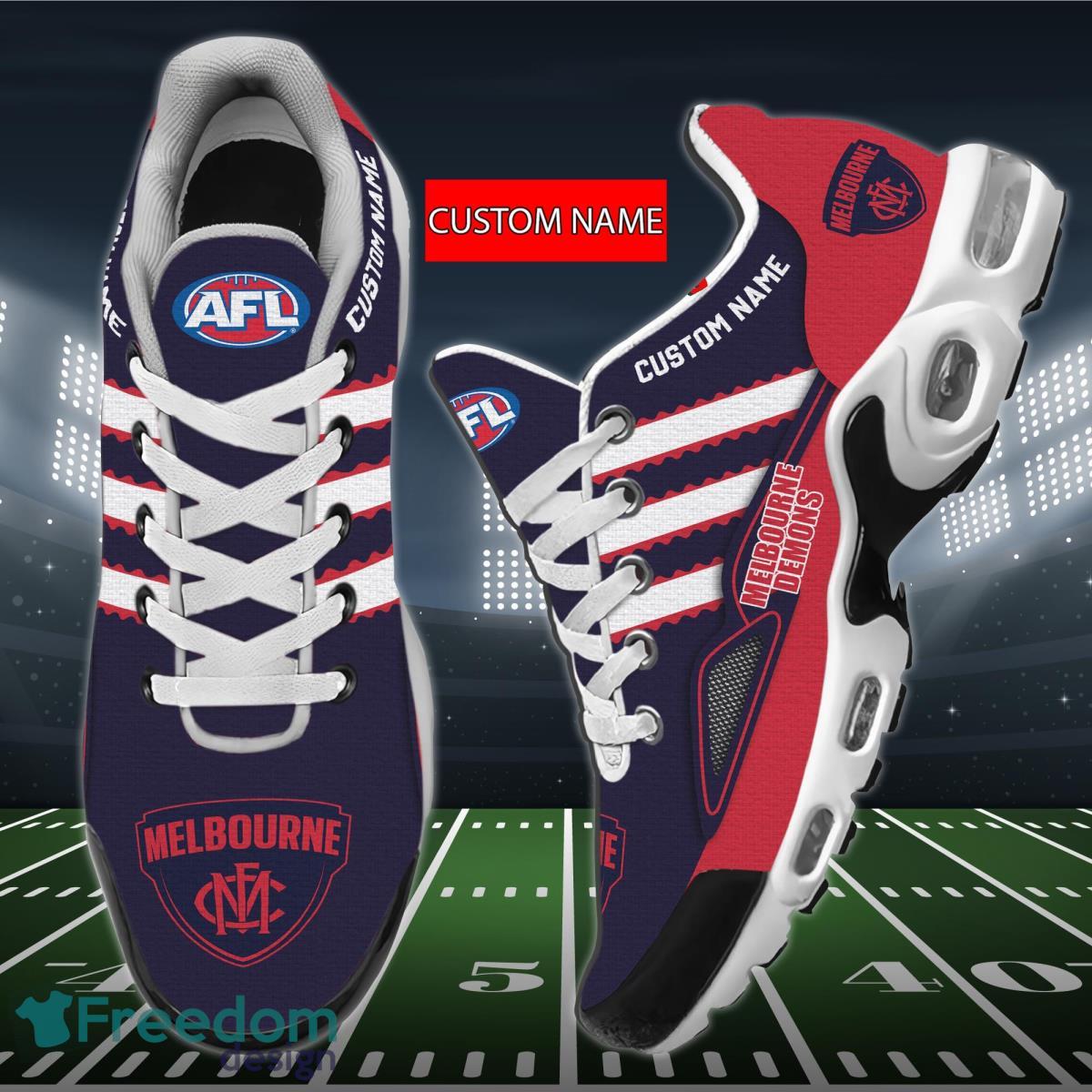 AFL Melbourne Demons Personalized Name Air Cushion Sports Shoes Sneaker KLTNS220505