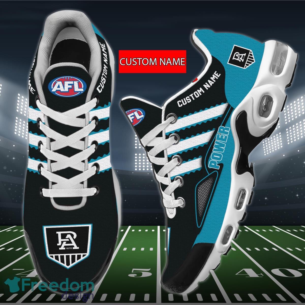 AFL Port Adelaide Power Personalized Name Air Cushion Sports Shoes Sneaker KLTNS220507