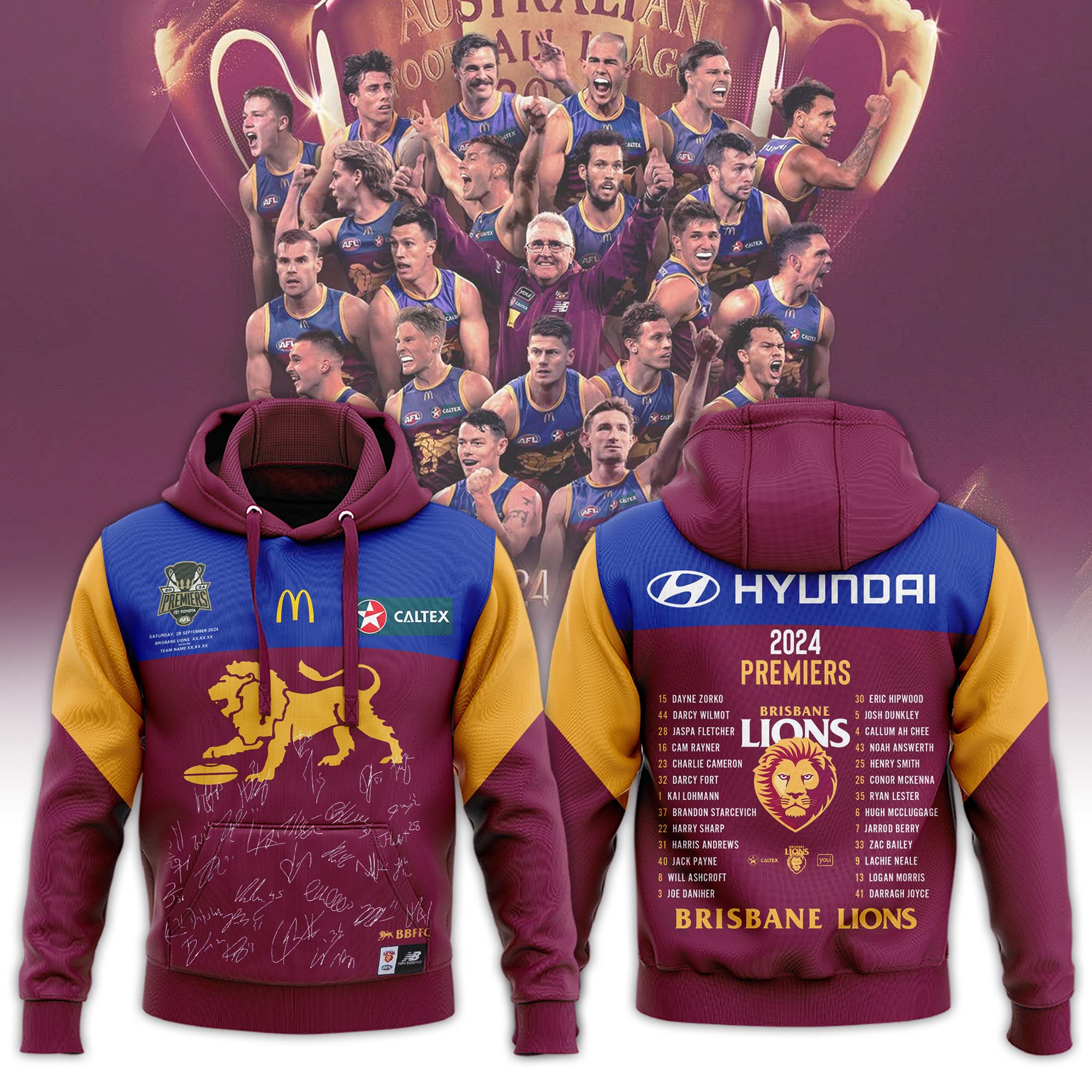 AFL Premiers Unisex Hoodie Signature   BLNQ