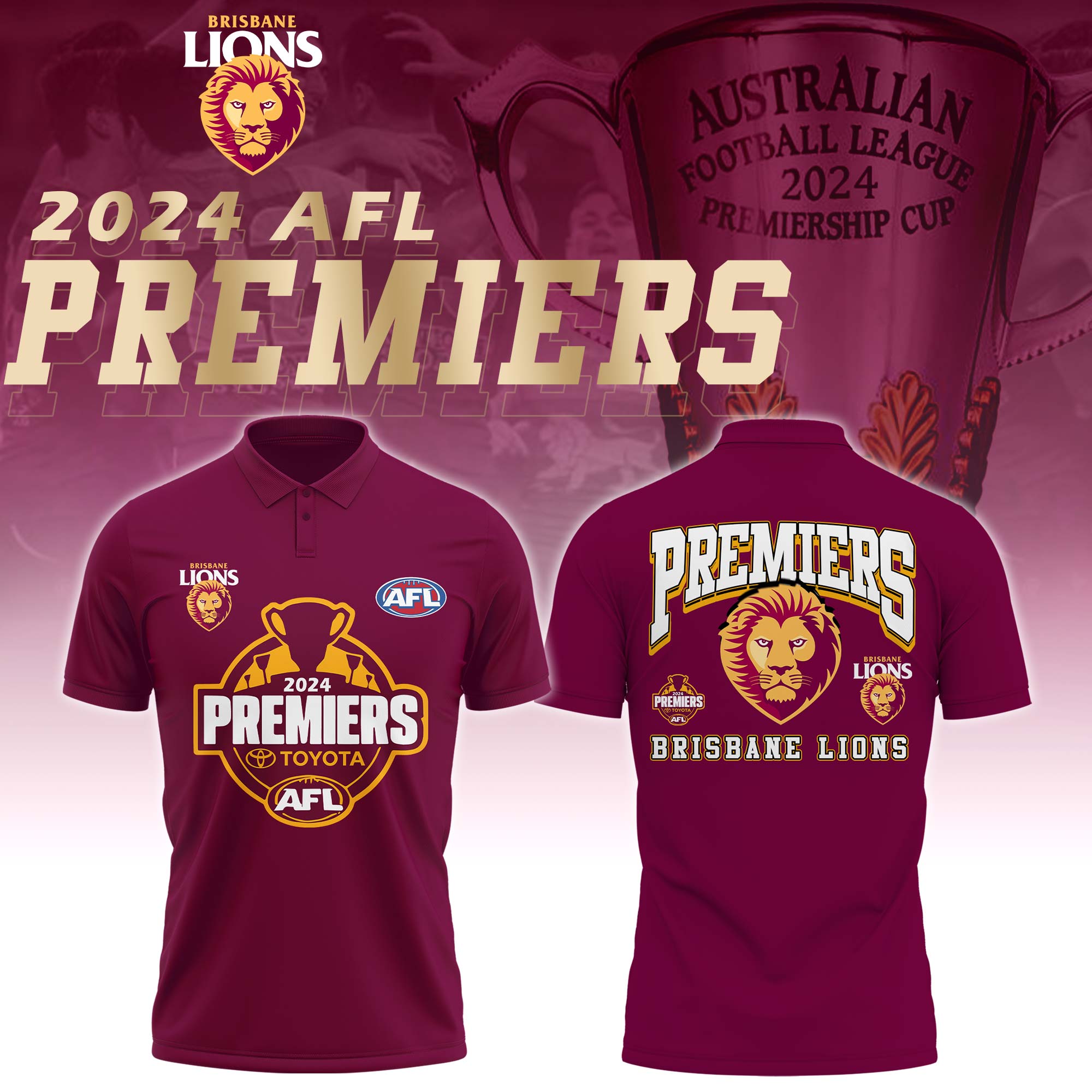 AFL Premiers Unisex Polo BLNQ2
