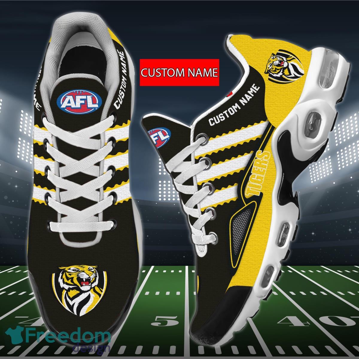 AFL Richmond Tigers Personalized Name Air Cushion Sports Shoes Sneaker KLTNS220508