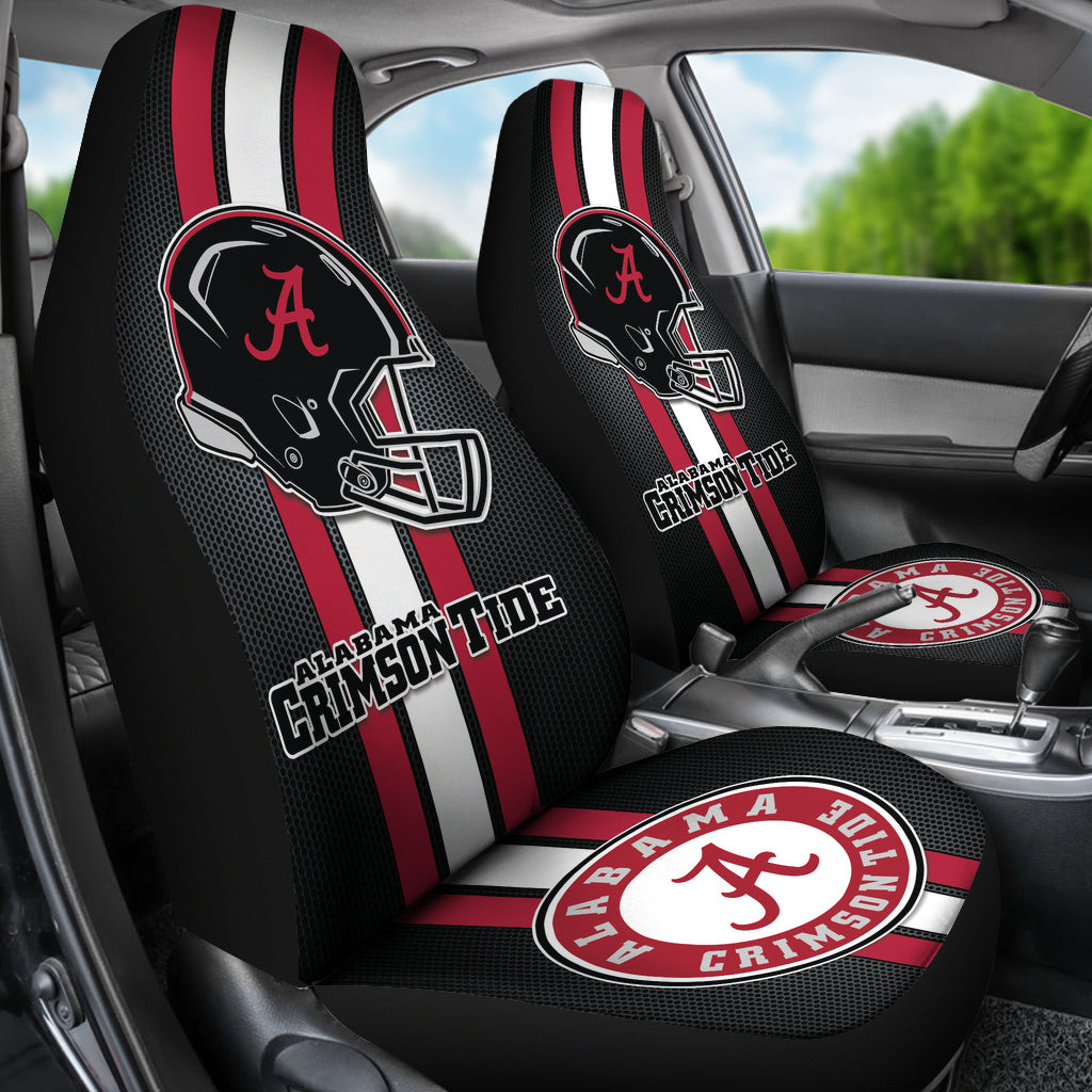 Alabama Crimson Tide Car Seat Covers Helmet DRC220819-03