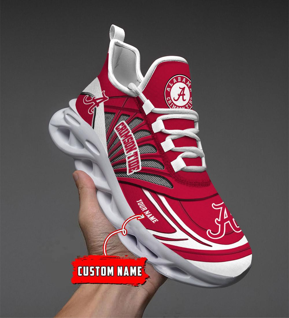 Alabama Crimson Tide Custom Name Max Soul Shoes
