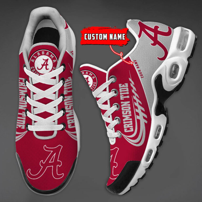 Alabama Crimson Tide Custom Name TN Shoes DS001