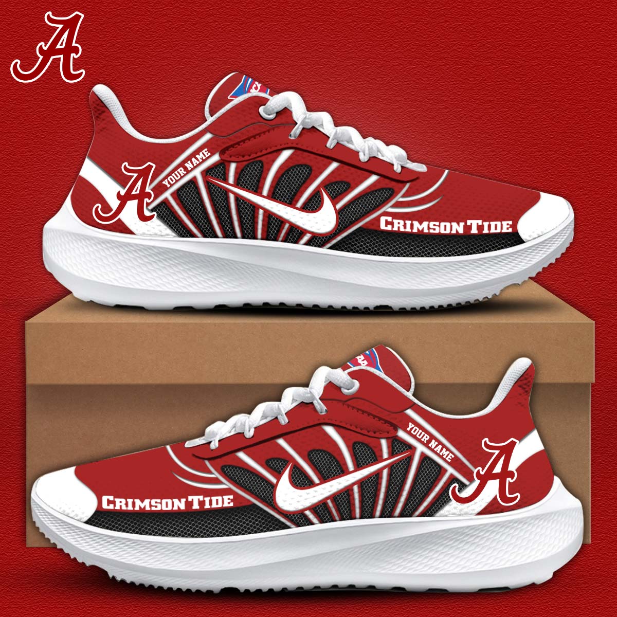 Alabama Crimson Tide  Max Soul Shoes