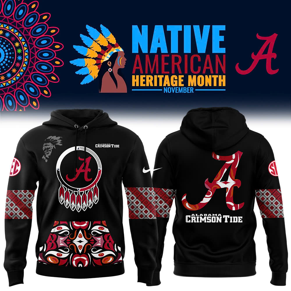 Alabama Crimson Tide Native American Heritage Month Premium Pullover Hoodie