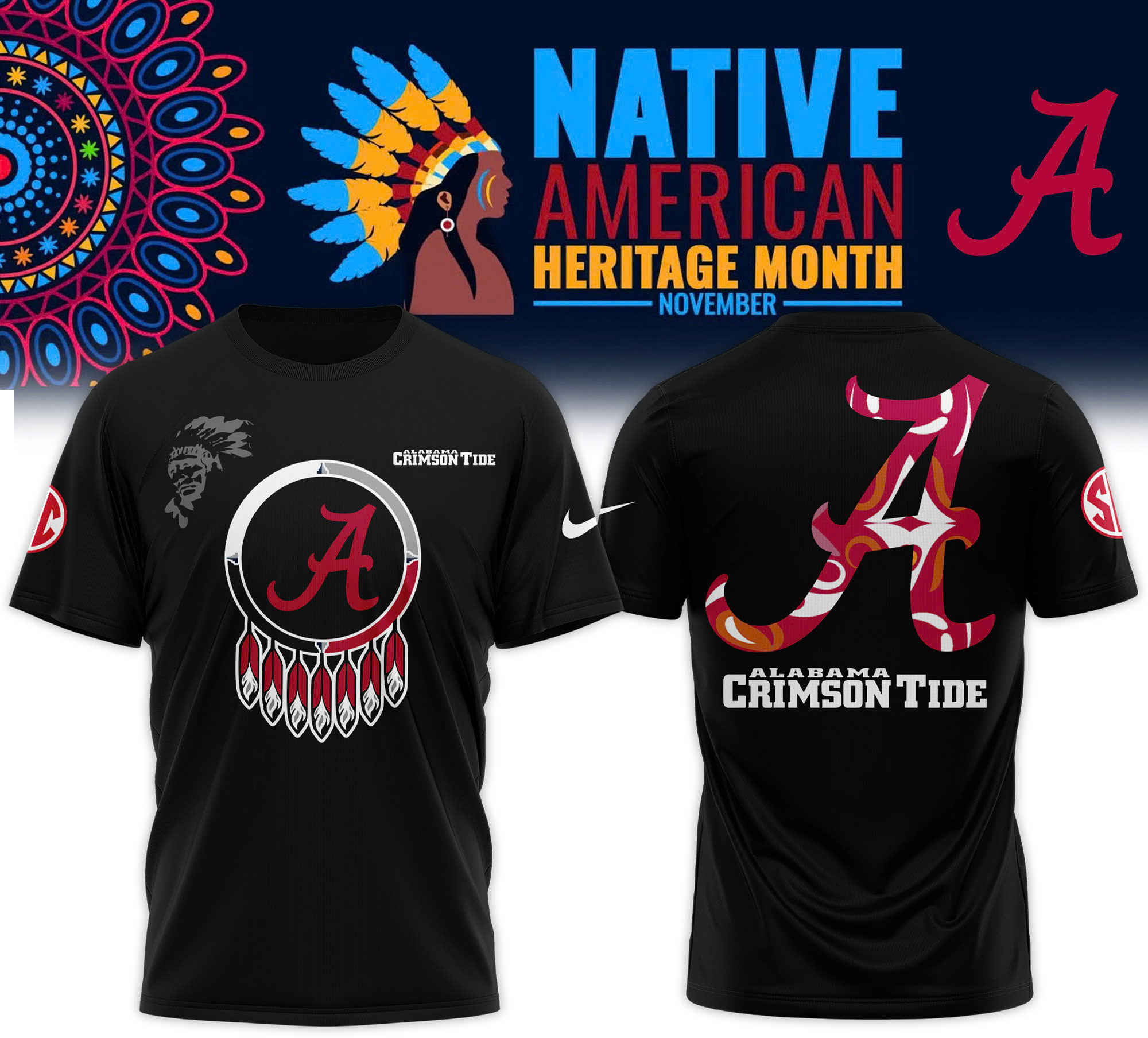 Alabama Crimson Tide Native American Heritage Month Premium Tee