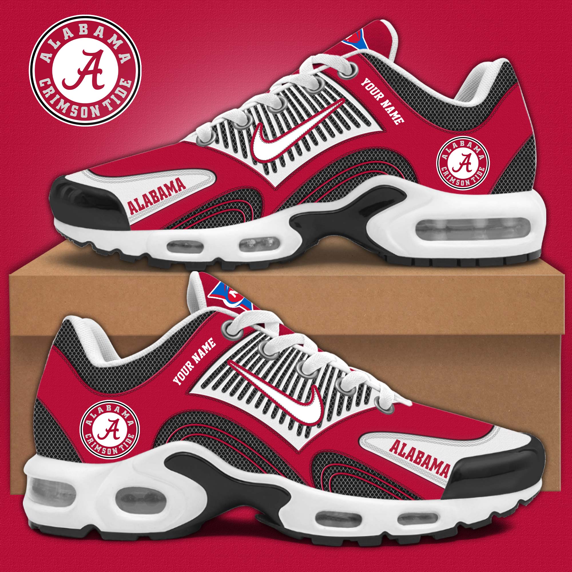 Alabama Crimson Tide NCAA Personalized Shoes