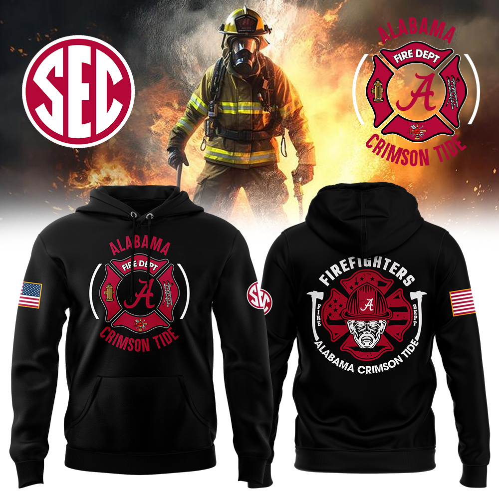 Alabama Football x Firefighter Appreciation Night Premium Pullover Hoodie