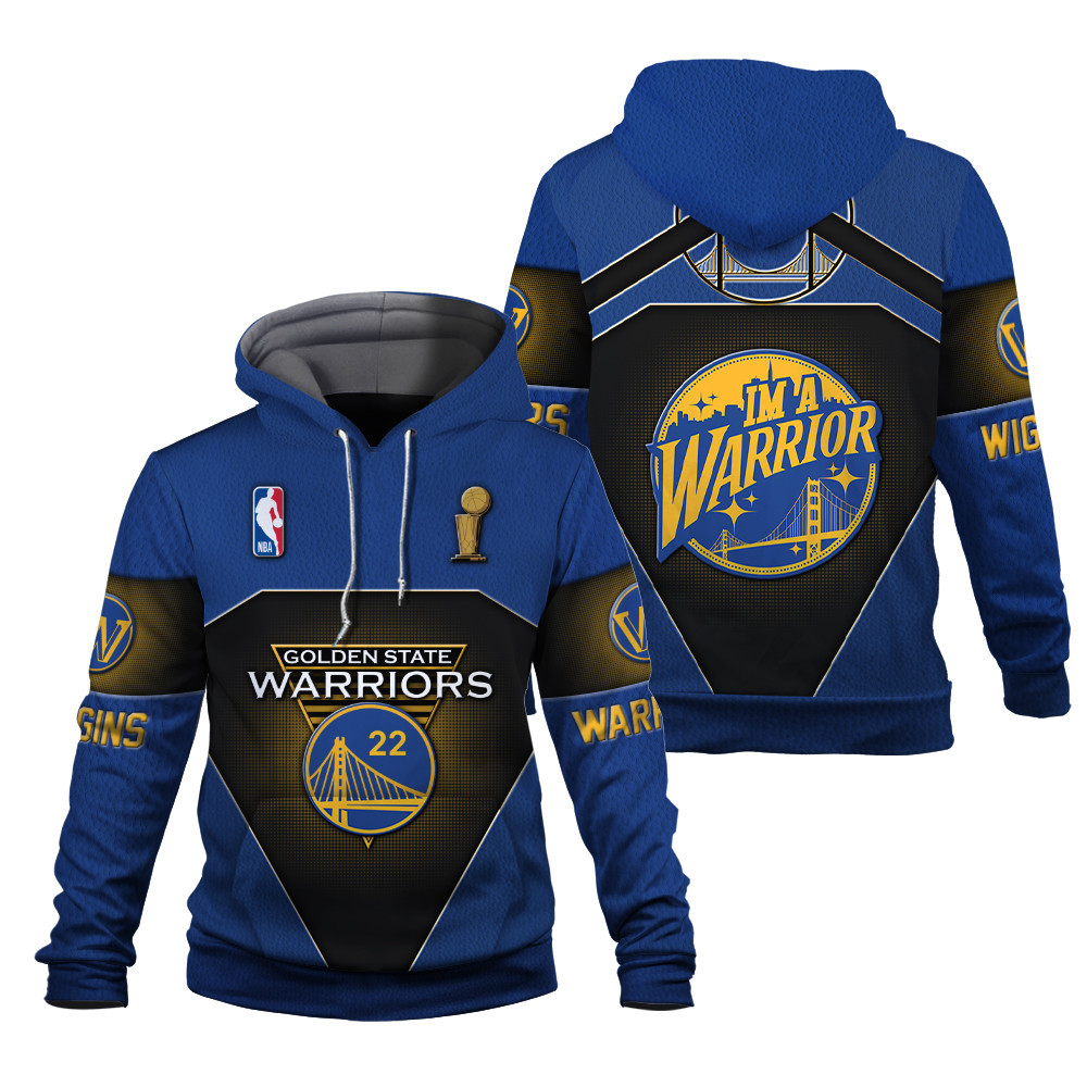 Andrew Wiggins 22 NBA Golden State Warriors I Am A Warrior Unisex 3D Hoodie