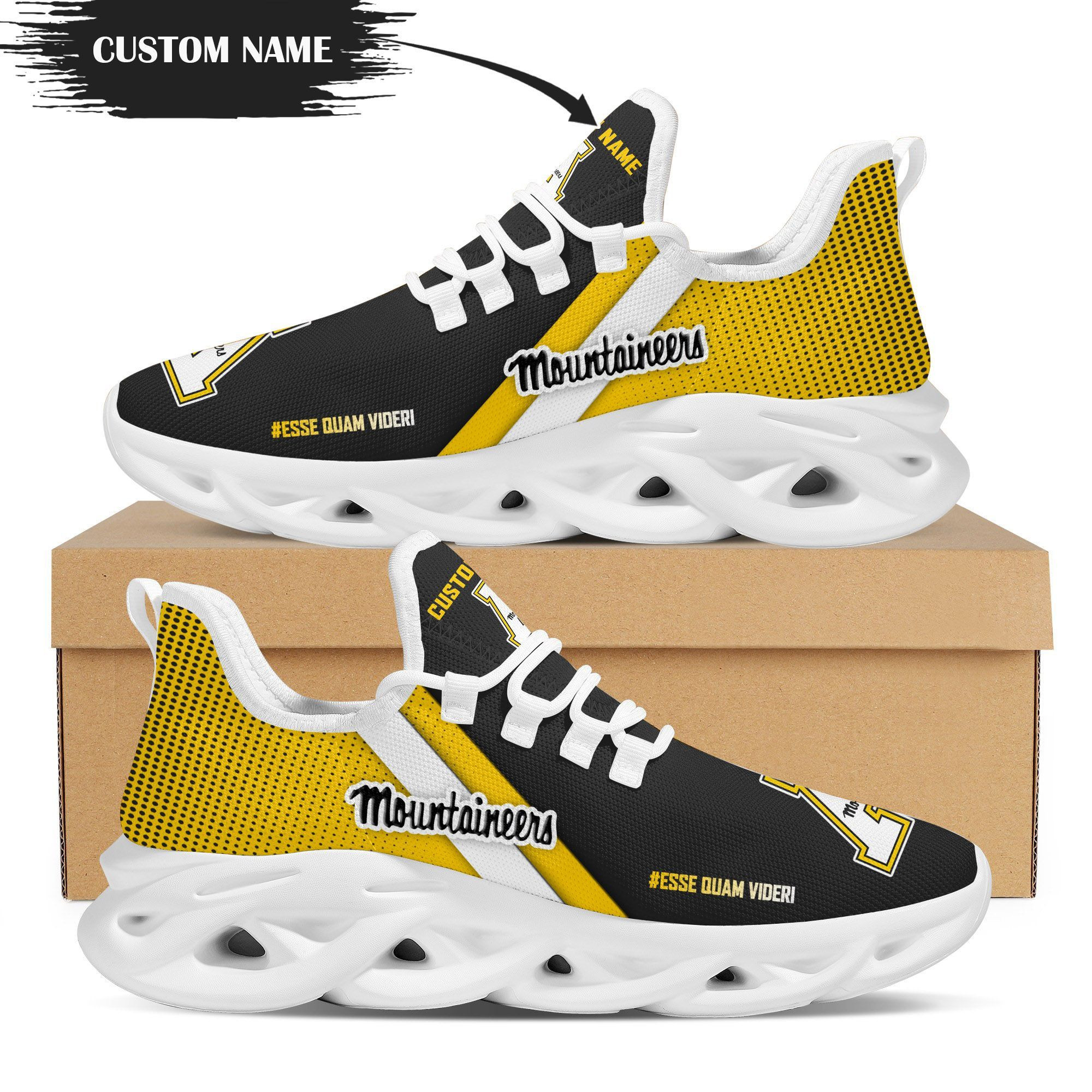 Appalachian State Mountaineers Custom Personalized Max Soul Sneakers Shoes