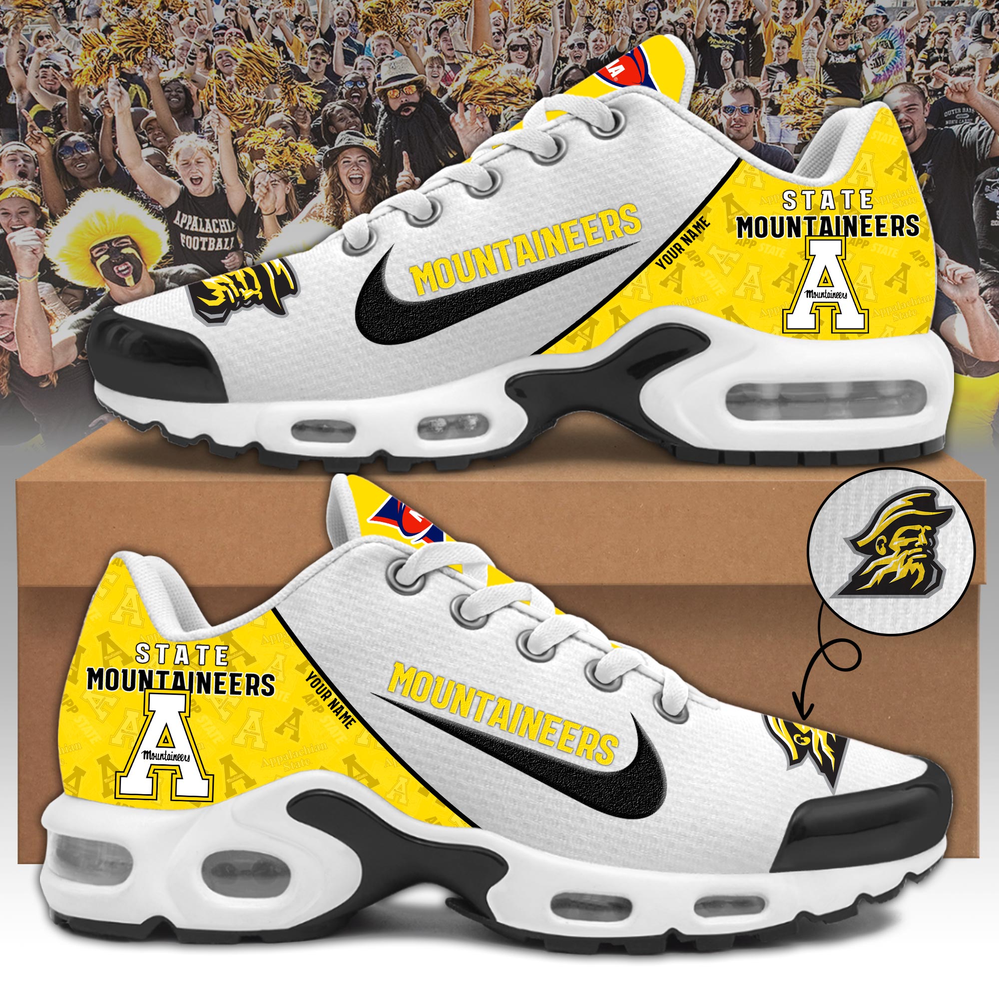 Appalachian State Mountaineers Personalized Shoes