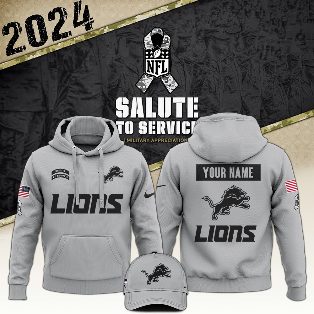 Arctic Camo Detroit Lions Salute to Service Club Hoodie Edition