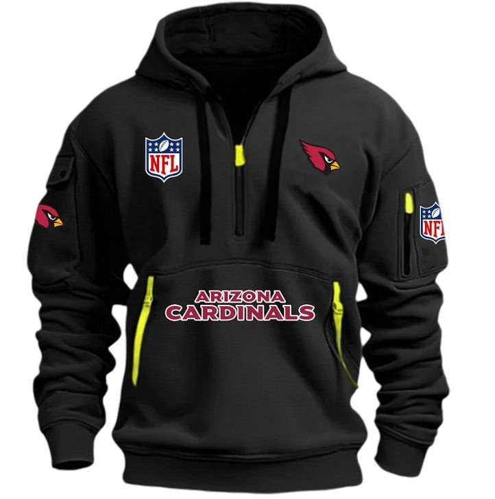 ARIZONA CARDINALAS - HOODIE HALF ZIPPER - QTA405111340
