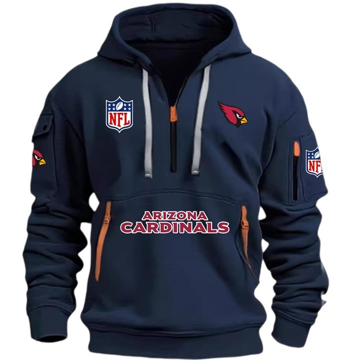 ARIZONA CARDINALAS - HOODIE HALF ZIPPER - QTA405111340