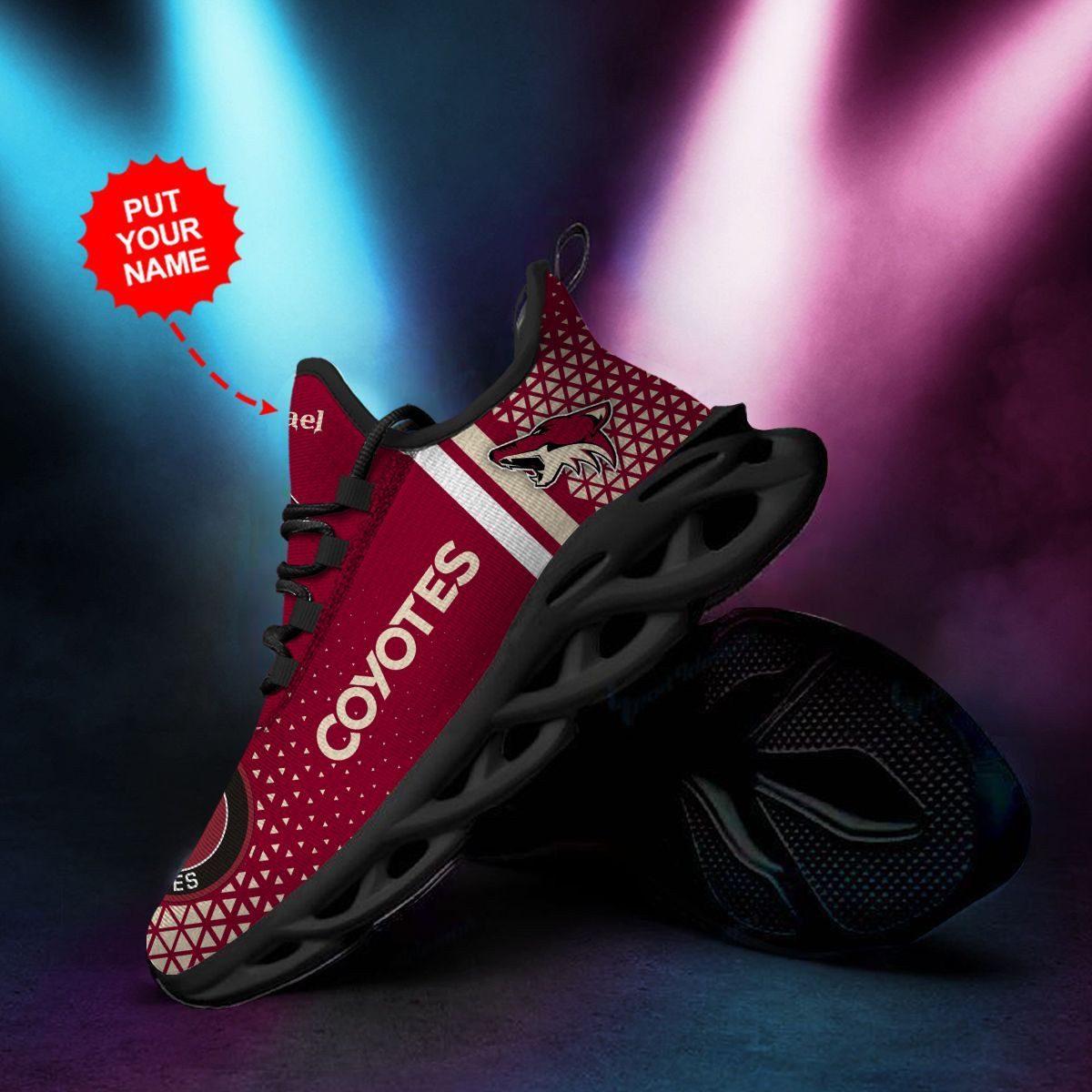 Arizona Coyotes Custom Personalized Max Soul Sneakers Shoes