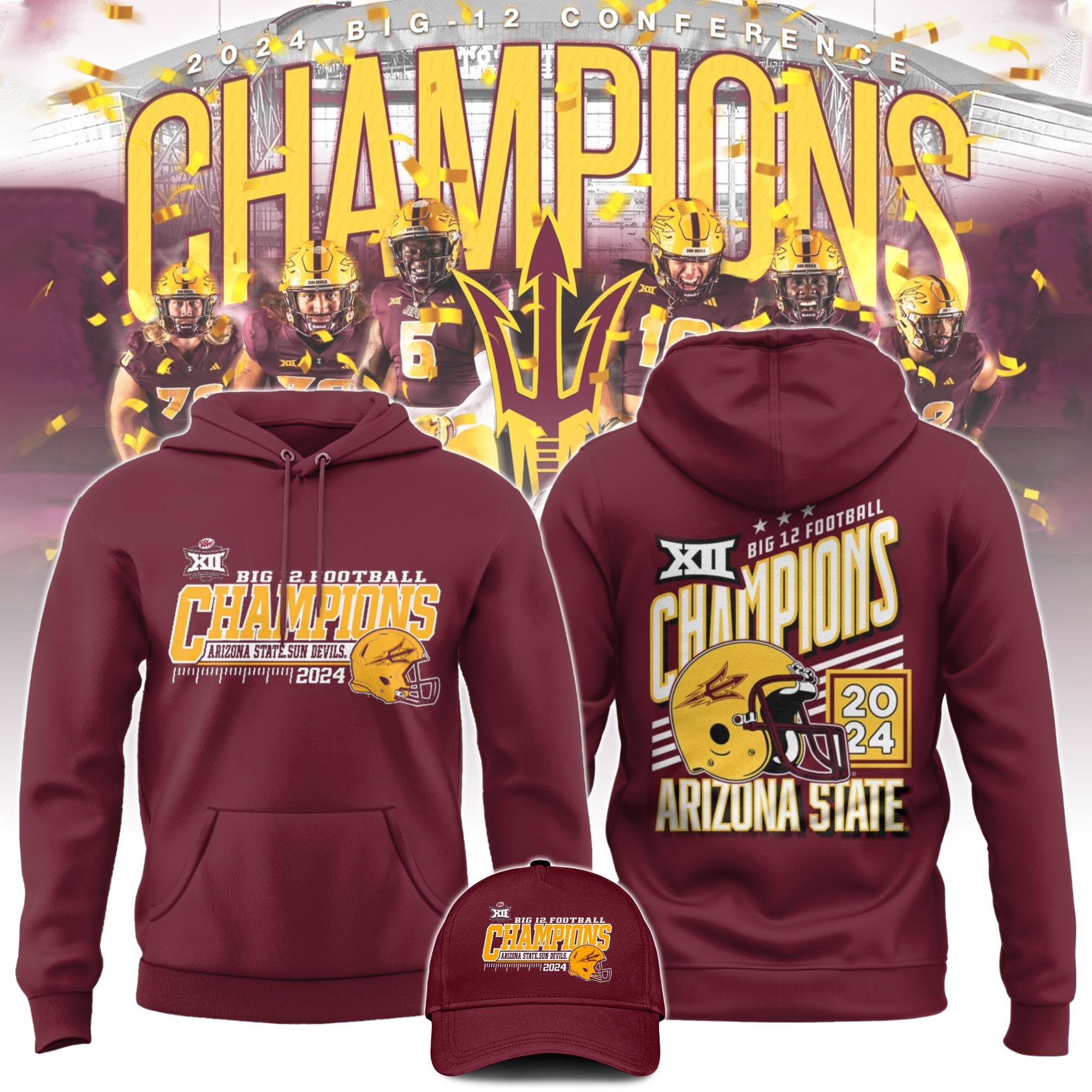 Arizona State  Champion Conference Hoodie V1