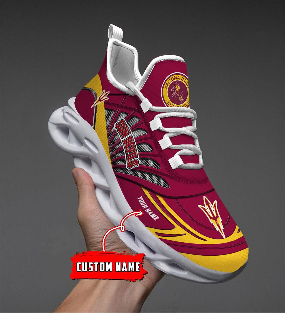 Arizona State Sun Devils Custom Name Max Soul Shoes
