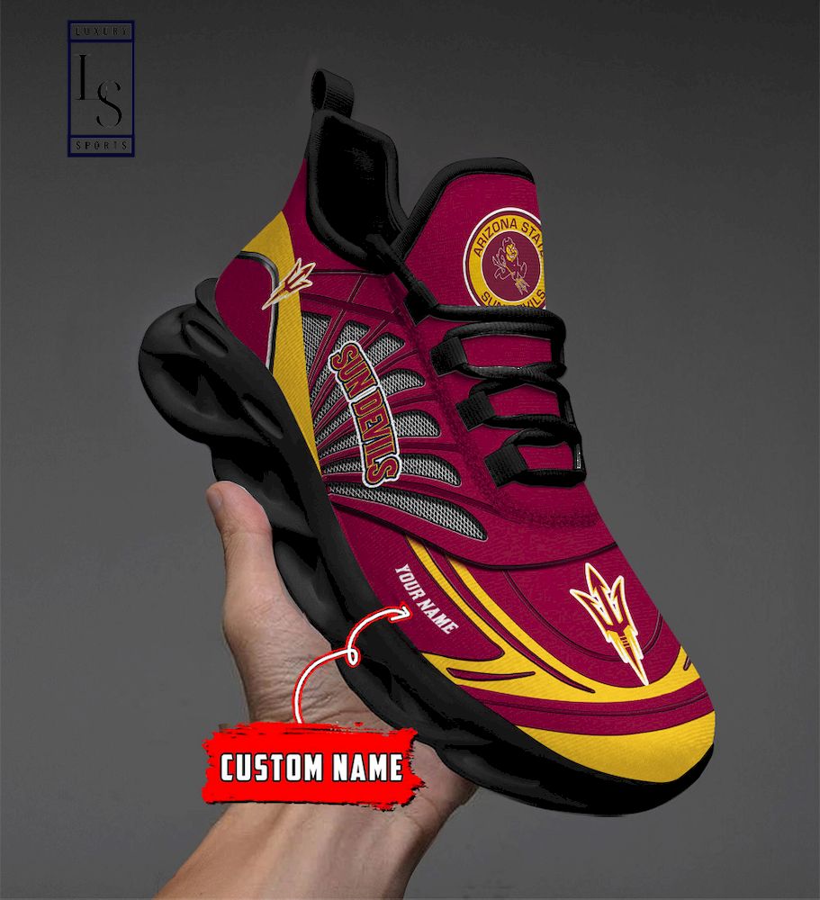 Arizona State Sun Devils Custom Name Max Soul Shoes