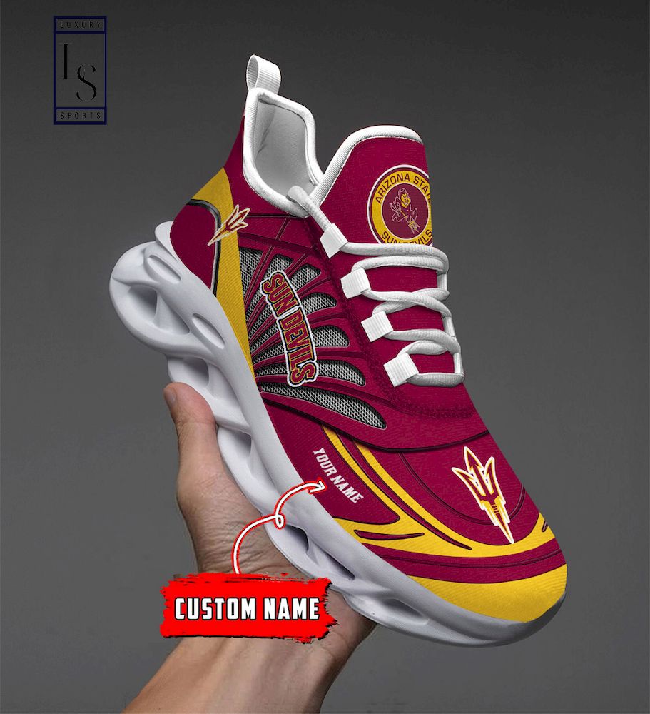 Arizona State Sun Devils Custom Name Max Soul Shoes