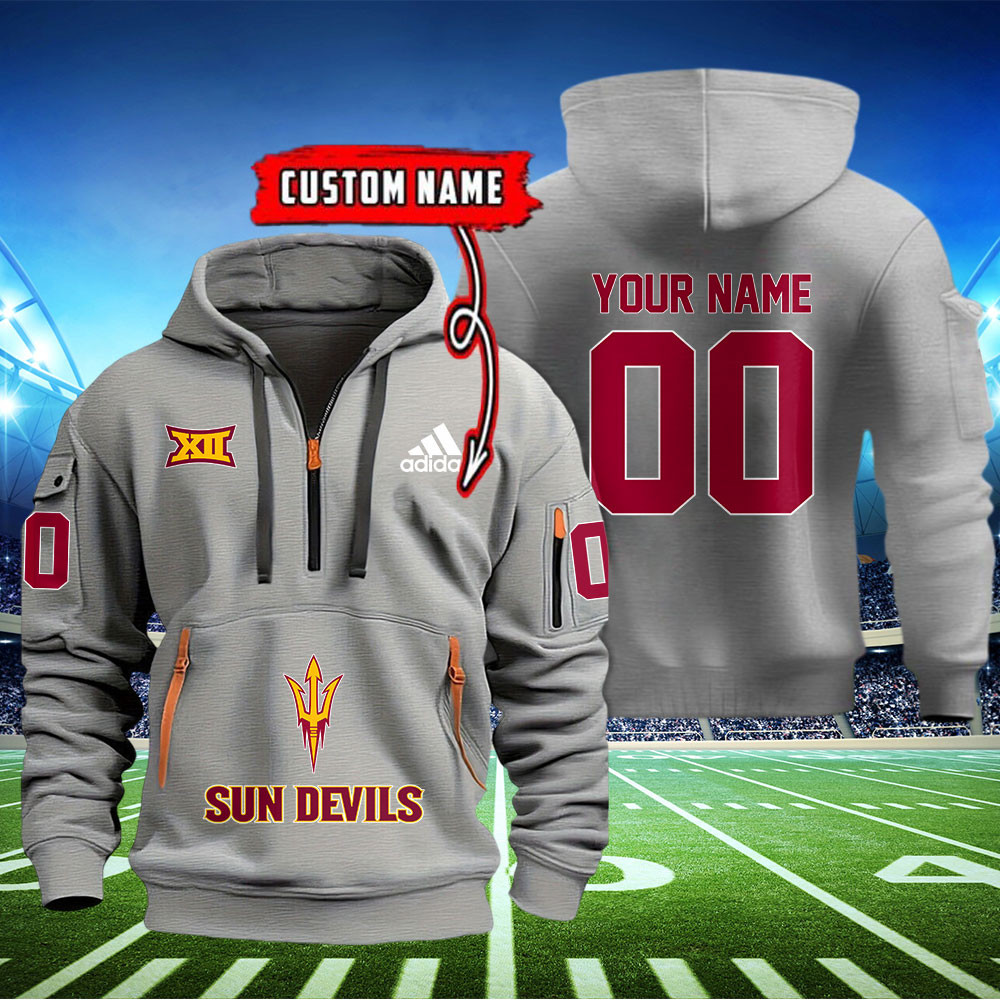 Arizona State Sun Devils Football Quarter Zip Hoodie