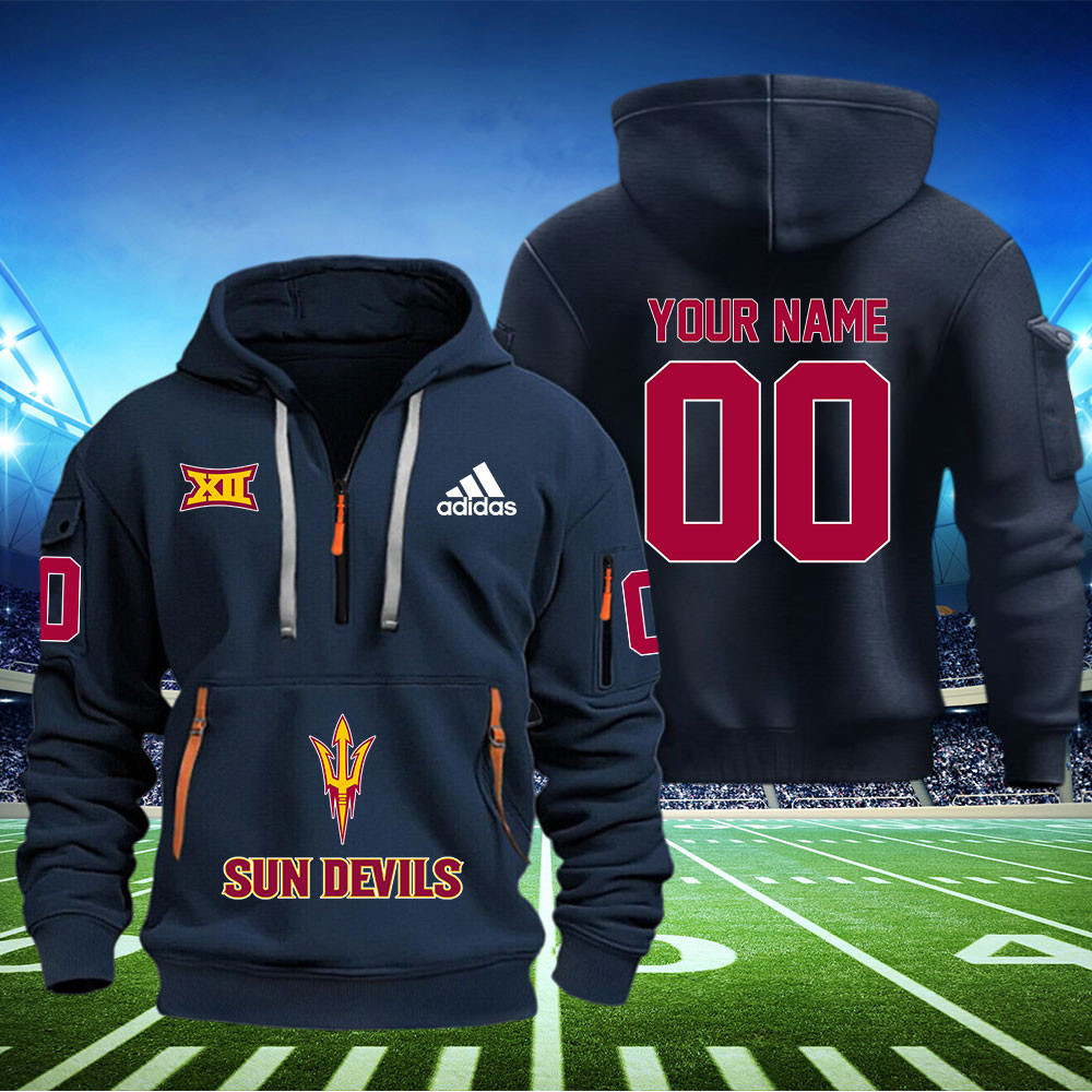 Arizona State Sun Devils Football Quarter Zip Hoodie