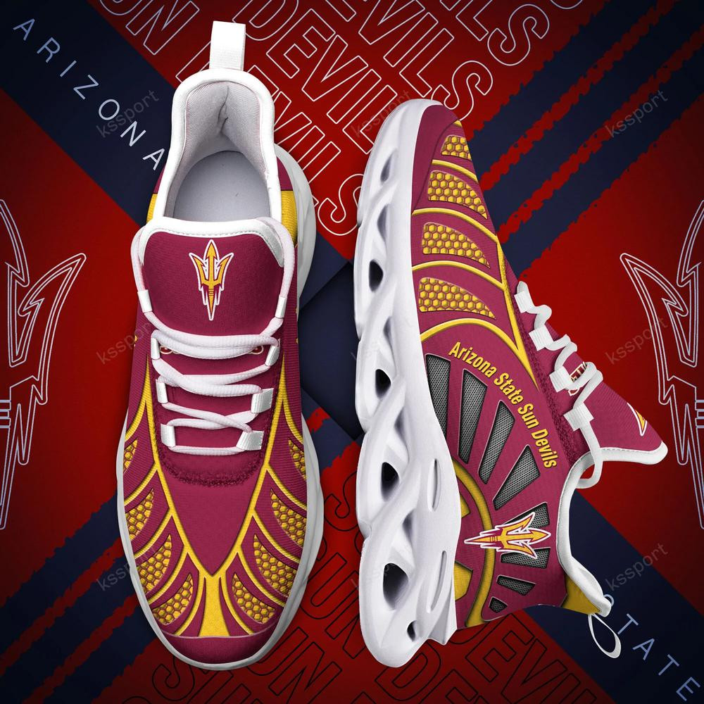 Arizona State Sun Devils Max Soul Clunky, Black And White Running Shoes