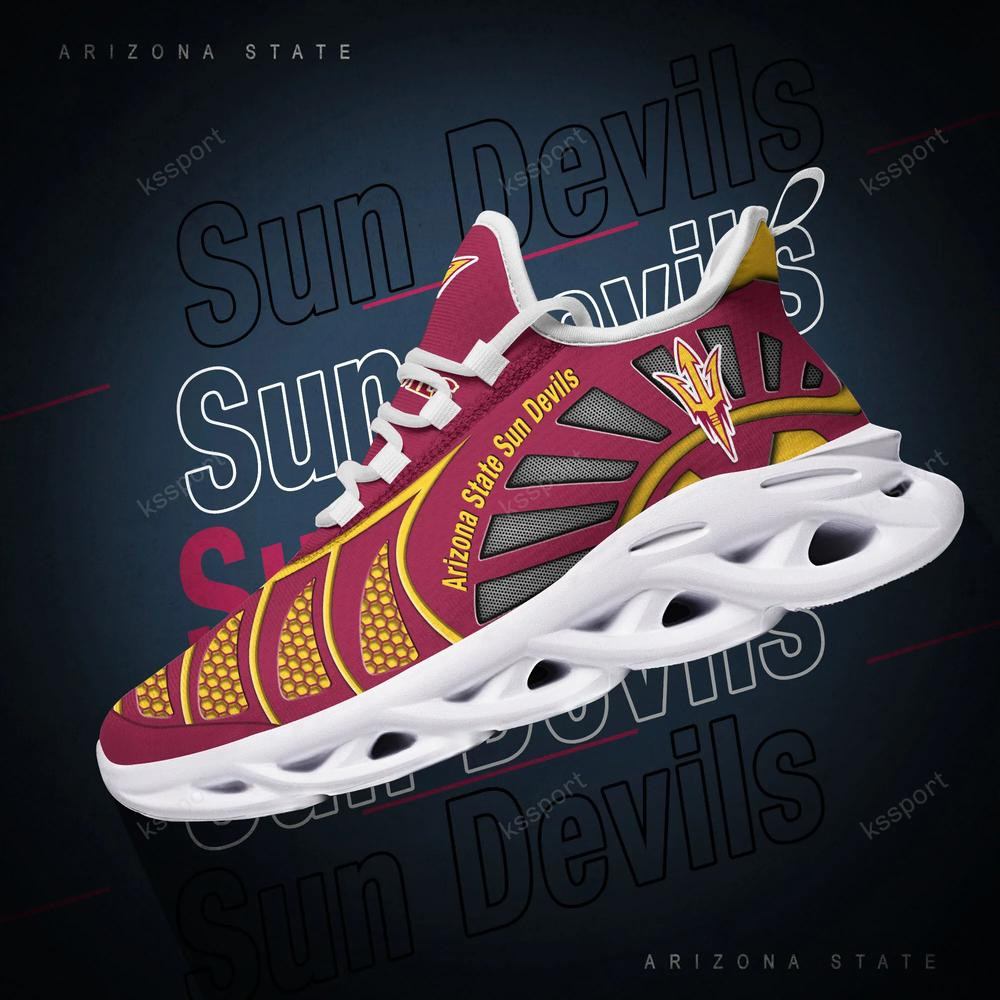 Arizona State Sun Devils Max Soul Clunky, Black And White Running Shoes