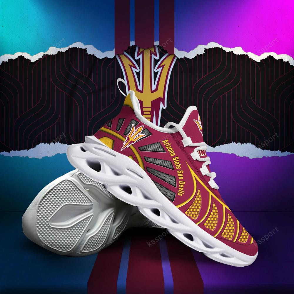Arizona State Sun Devils Max Soul Clunky, Black And White Running Shoes