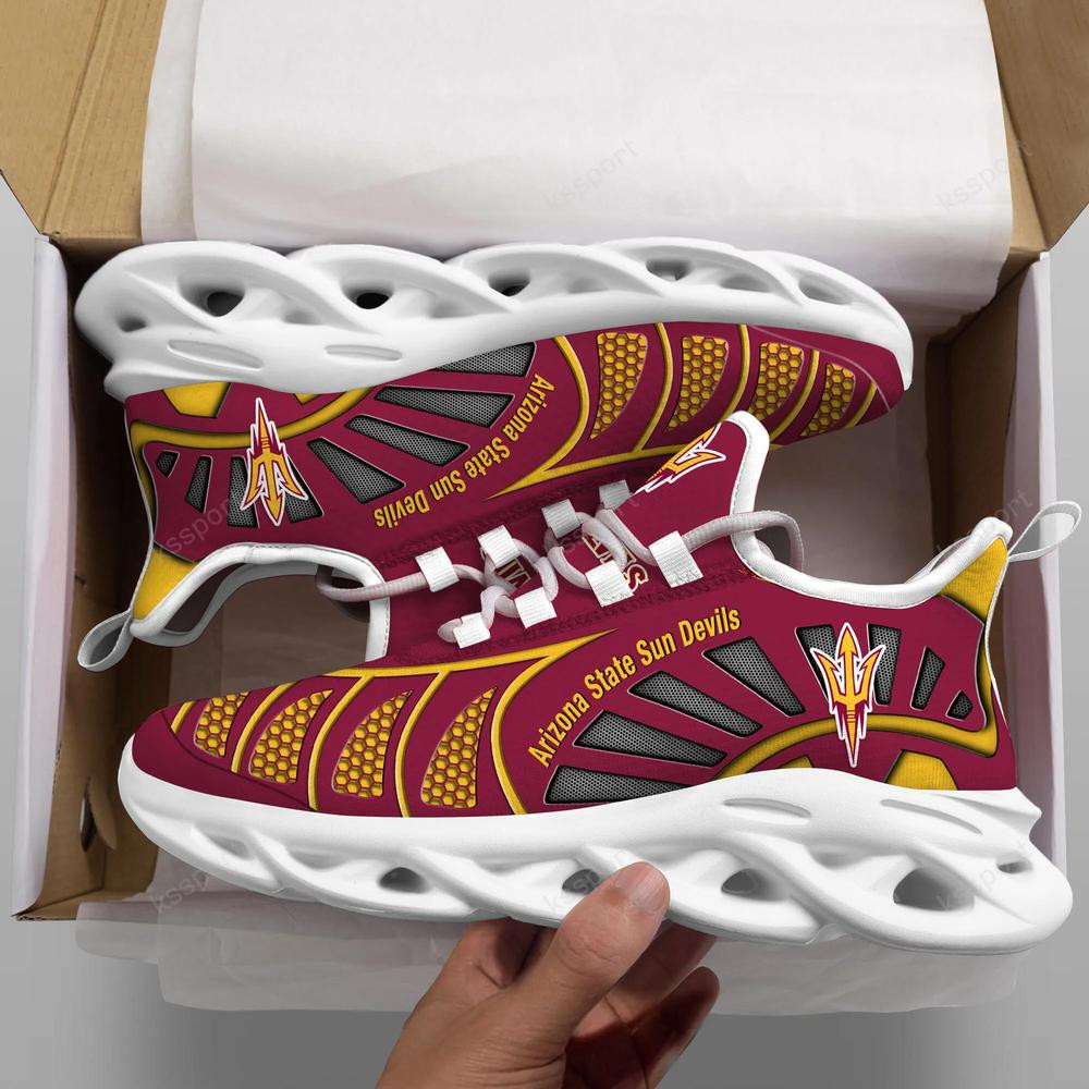 Arizona State Sun Devils Max Soul Clunky, Black And White Running Shoes