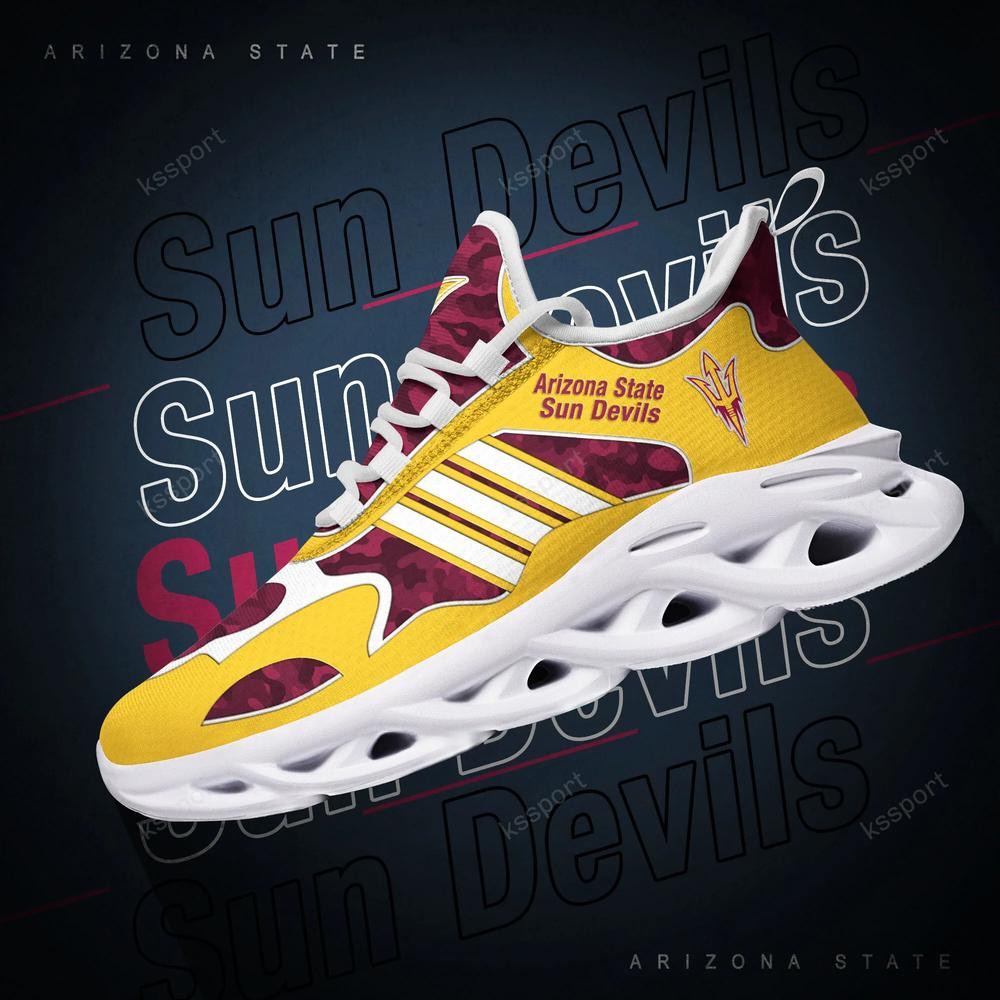 Arizona State Sun Devils Max Soul Clunky, Camo Running Sneakers For Fan Ever