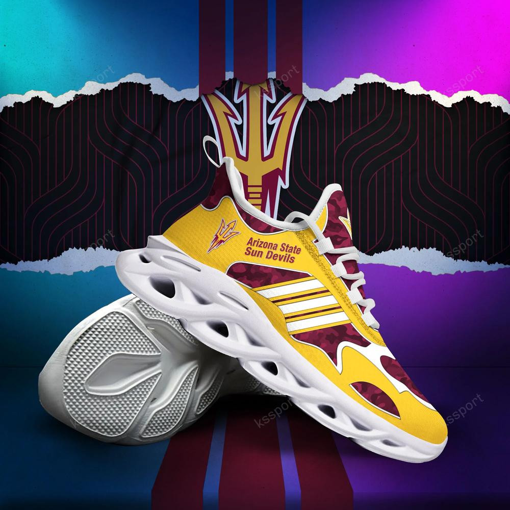 Arizona State Sun Devils Max Soul Clunky, Camo Running Sneakers For Fan Ever