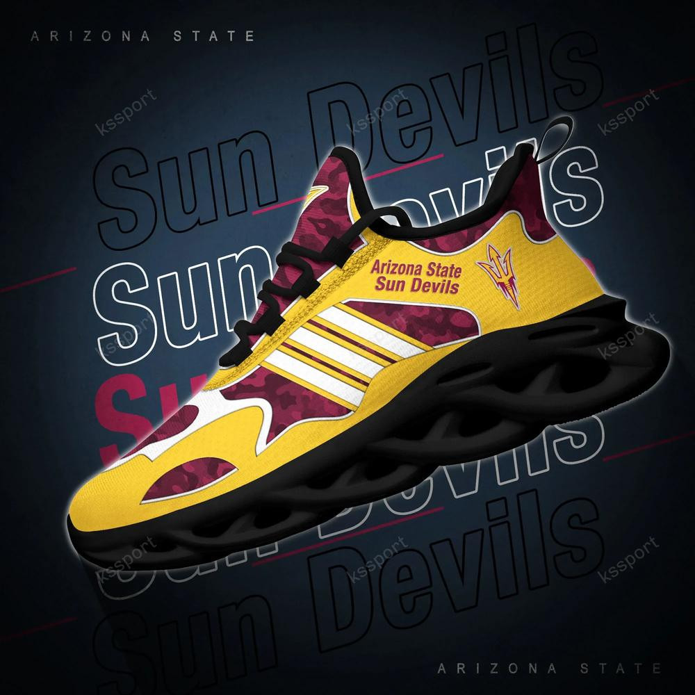 Arizona State Sun Devils Max Soul Clunky, Camo Running Sneakers For Fan Ever