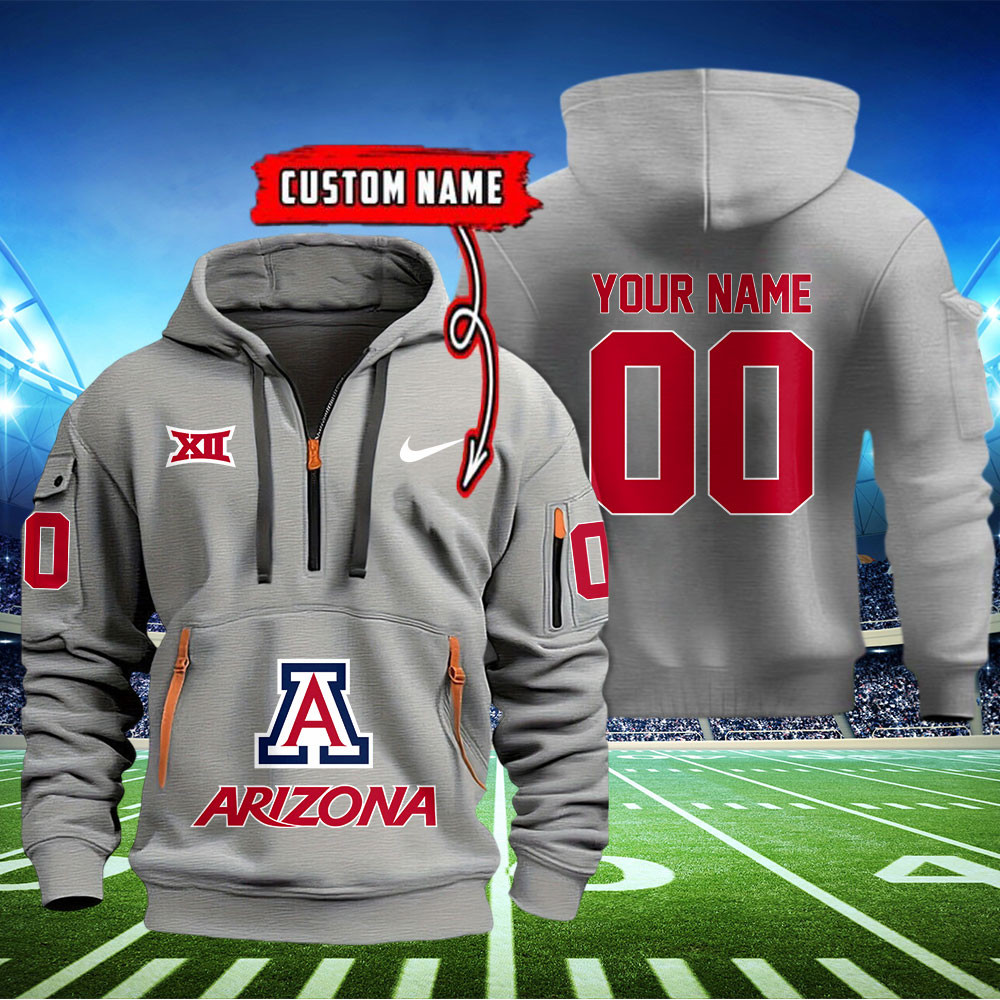 Arizona Wildcats Football Quarter Zip Hoodie